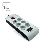 محافظ ولتاژ 6 خانه پارت الکتریک با کابل 1.8 متری کد 8802